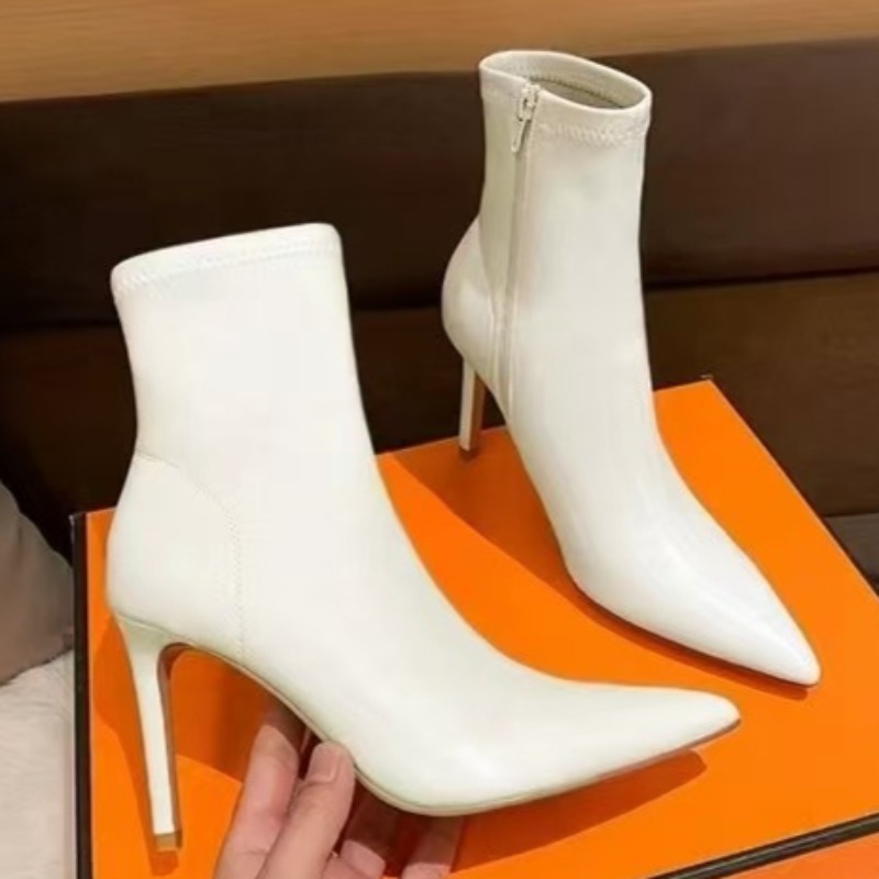 Motorcycle Cylinder - Side Zip Slim Heel Single Boots